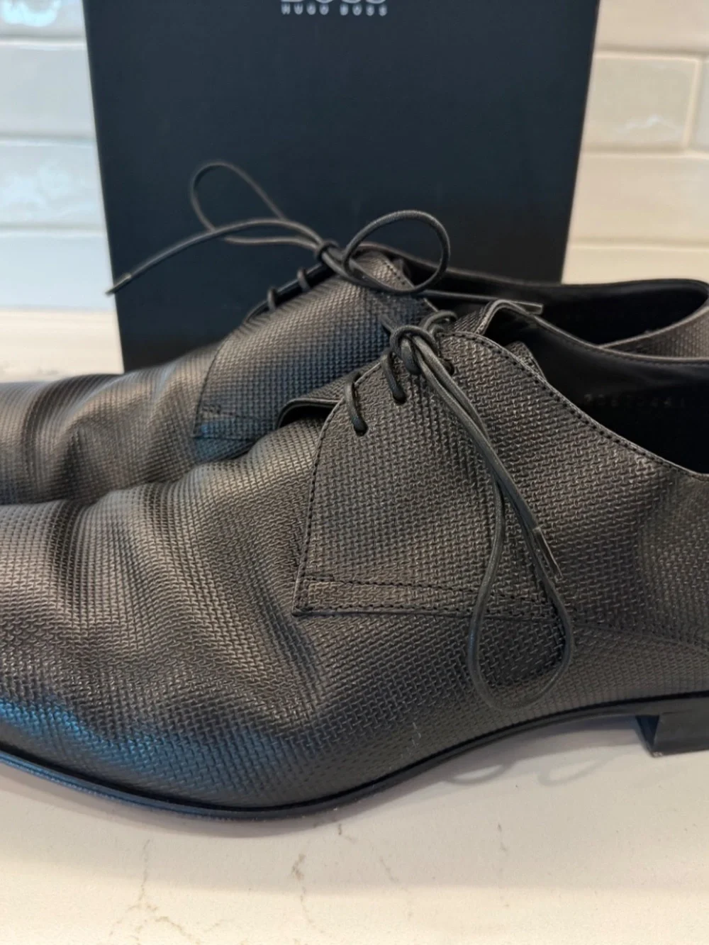 Hugo Boss Men's Topik Black Dress Shoes US 12 (UK 11)